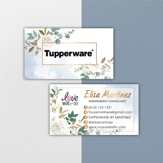 Printable Tupperware Business Card QR Code, Tupperware Business Card TW11