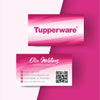 Personalized Tupperware Business Card, Tupperware Business Cards QR Code TW17
