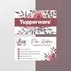 Custom Tupperware Business Card QR Code, Tupperware Business Card  TW12
