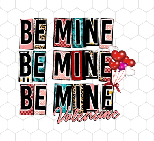 Valentine Gift Png, Be Mine Partner Png, Heart Balloon Png, Valentine Gift, Anniversary Png, Be Mine Png, Png Printable, Digital File