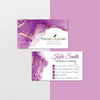 Luxury Violet Young Living Business Card, Personalized Young Living Business Cards YL52