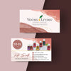 Editable DIY Business Card, Watercolor Business Card, Personalized Young Living Business Cards YL68