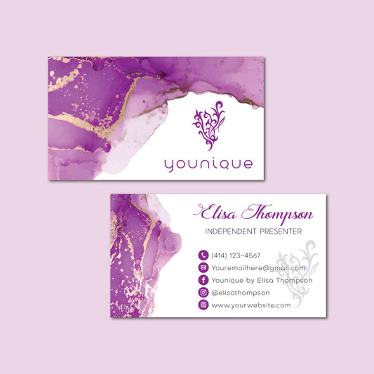 Personalized Younique Business Card, Younique Business Cards YQ17