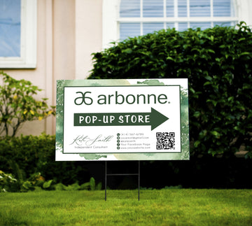 Custom Arbonne Yard Sign, Personalized Arbonne Pop-up Store Yard Sign, Digital File AB138