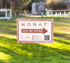 Monat Glitter Yard Sign, Personalized Monat Pop-up Store Yard Sign, DIGITAL FILE MN98
