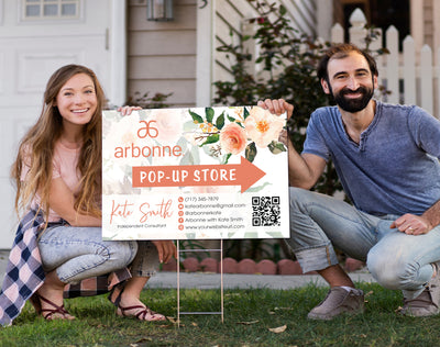 Best Of Arbonne Yard Sign, Personalized Arbonne Pop-up Store Yard Sign, DIGITAL FILE AB169