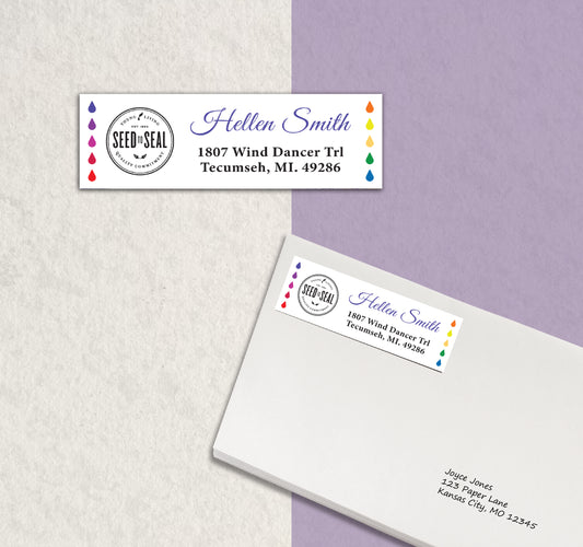 Personalized Young Living Address Label Cards, Young Living Business Card YL19
