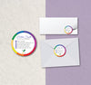 Personalized Young Living Sticker, Round Label, Young Living Business Card YL19