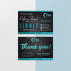 Blue Glitter Zyia Referal Card, Personalized Zyia Active Cards Custom QR Code ZA09