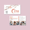 Orange Style Zyia Business Card, Personalized Zyia Active Cards, Printable Zyia Card ZA11