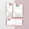 Black Glitter Pink ZYIA Marketing Bundle, Zyia Active Business Cards, Active Business Cards ZA19