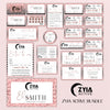 Black Glitter Pink ZYIA Marketing Bundle, Zyia Active Business Cards, Active Business Cards ZA19