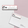 Black Glitter Pink Zyia Address Label Card, Personalized Zyia Active Cards Custom QR Code ZA19