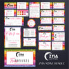 Rainbow Glitter ZYIA Marketing Bundle, Zyia Active Business Cards, Active Business Cards ZA21