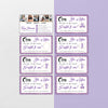 Purple Glitter ZYIA Marketing Bundle, Zyia Active Business Cards, Active Business Cards ZA24