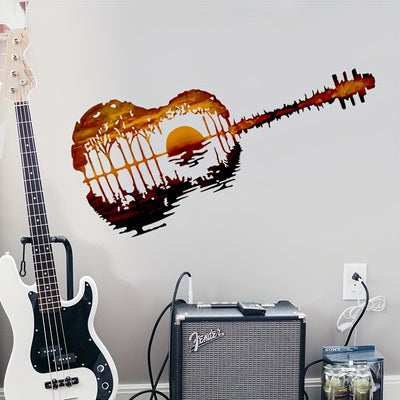 Metal Melodies is an eye-catching abstract guitar wall art piece crafted from metal that will instantly elevate any home's décor. The perfect accent for modern or traditional interior designs, this stunning work of art brings a unique touch of class to any space.