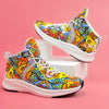 Blooming Comfort: Women's Flower Pattern Sneakers for Casual Outdoor Style
