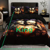 Dark Love Castle Skull Print Duvet Cover Set: Transform Your Bedroom with Gothic Fashion