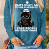 Fashionable and Fun: Women's Plus Size Casual T-Shirt with Hilarious Cat Slogan Print