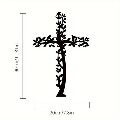 Serene Sanctuary: Metal Wall Art Tree and Birds Living - A Religious Home Accent and Decorative Gift