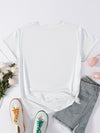 Floral Finesse: Casual Short Sleeve T-Shirt for Spring-Summer - Women's Fashion