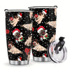 Festive Flair: 20oz Cute Christmas Dog Tumbler - Ideal Holiday Gift for All!