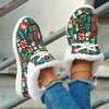 Warm and Festive: Women's Christmas Print Canvas Shoes for Cozy Outdoor Adventures