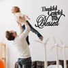 This rustic 'Thankful Grateful And Truly Blessed' metal sign from Steel Roots Decor is the perfect home accent for any room. Crafted from durable steel, this unique wall accent is designed to last and make a great gift for those who appreciate rustic style.