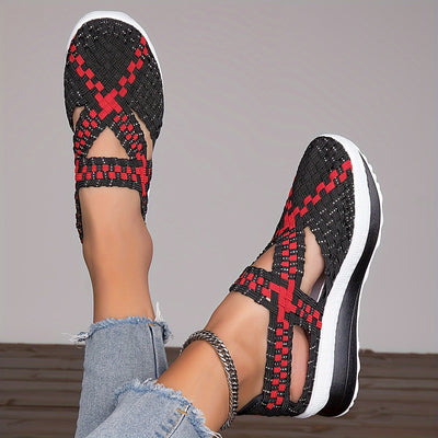 Comfortable and Stylish: Women's Braided Platform Shoes for Casual and Breathable Walks