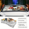 Funny Farm Chicken Family Car Windshield Sunshade: Keep Your Vehicle Cool in Style!