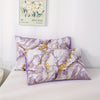 Quicksand Marble Print Duvet Cover Set: Elevate Your Bedroom Décor with this Soft and Breathable Purple Bedding Set(1*Duvet Cover + 2*Pillowcase, Without Core)