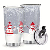 Festive Holiday Joy: 20oz Christmas Snowman Tumbler, Perfect Stainless Steel Travel Mug for Coffee on-the-go, Ideal Christmas Gift for All!