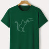 Comfortable and Stylish Men's Cat Round-Neck T-Shirts - Perfect for Casual Summer Attire