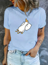 This Cute Quackers t-shirt is perfect for any stylish woman seeking an activewear look. It features fashionable duck graphics and a professional, casual sports design, making it an ideal choice for any wardrobe.