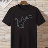 Comfortable and Stylish Men's Cat Round-Neck T-Shirts - Perfect for Casual Summer Attire