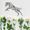 Rustic Elegance: Iron Horse Branch Wall Decoration - Metal Horse Silhouette Craft for Living Room, Bedroom, Study, or Outdoor Spaces