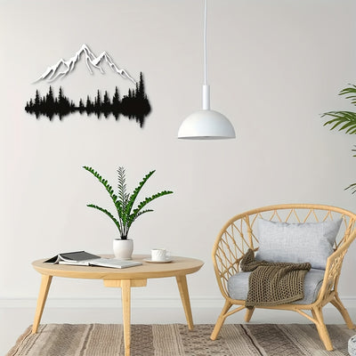 Naturally Serene: Mountain and Forest Metal Wall Art - Bringing the Beauty of Nature Indoors