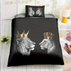 Fierce Beast Print Duvet Cover Set: Bring the Wild Side of Nature into Your Bedroom(1*Duvet Cover + 2*Pillowcases, Without Core)