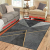 Stylish and Versatile Modern Geometric Area Rug for Indoor/Outdoor Spaces - Enhance Your Living Spaces with Non-Slip, Washable, and Waterproof Design