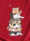 Stylish and Casual: Women's Cat Print Crew Neck T-Shirt - A Must-Have for Spring/Summer Fashion!