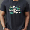 Plants Letter Print: A Stylish and Casual Summer Basic T-Shirt for Men