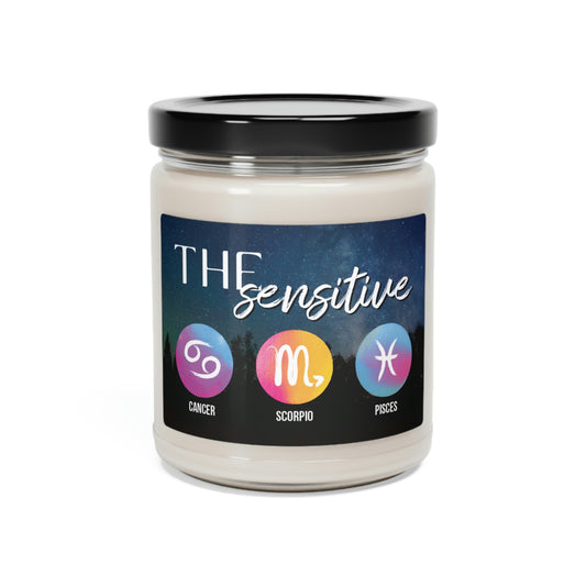 Love The Sensitive Of Zodiac, Water Signs Are The Sensitive, Zodiac Candle Gift, Soy Candle 9oz CJ41-2