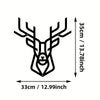 Graceful Elegance: Exquisite Metal Art Deer Wall Decor for Indoor and Outdoor Spaces