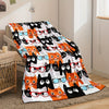 Cuddle up with Cozy Cat: Super Soft Flannel Blanket for Year-Round Comfort and Fun