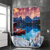 Add a relaxing touch to your bathroom with the Aesthetic Escape Shower Curtain. Featuring a digital printing lake scenery, this waterproof, multi-purpose curtain is heat insulating and offers a calming aesthetic to your space.