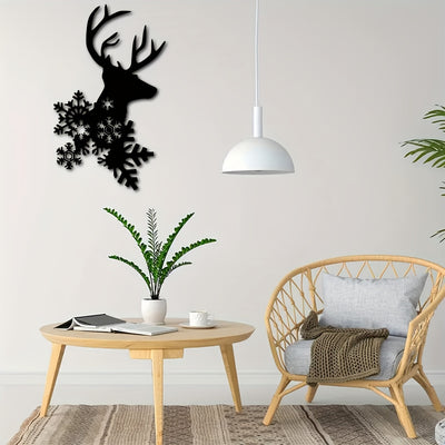 Merry Christmas Metal Deer Wall Decor: A Festive Addition to Any Room