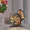 Elegant LED-Lit Turkey Wooden Art Carving: The Perfect Gift and Decor for Turkey Lovers