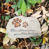 Forever in Our Hearts: Engraved Pet Tombstone is a creative memorial stone for dogs, crafted with durable, weatherproof materials. Honor your beloved pet with the personalized engraving of their name and a special sentiment. A classic and tasteful way to remember your furry best friend in your garden.