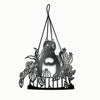 Metal Art Cat Wall Hanging: Whimsical Decor for Home and Garden