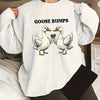 Goose Letter Print: Women's Plus Size Casual Sweatshirt with Long Sleeve Round Neck Design